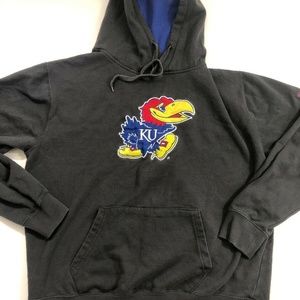 Kansas University KU Jayhawks Hooded Jacket Sz XL